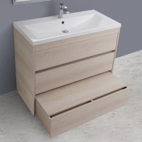 Тумба под раковину Art&Max Family-1000-3C-PIA-PB, 100 x 47 x 84.5 см напольная, бежевый (Pino Bianco)