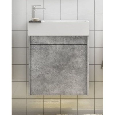 Тумба под раковину Art&Max Family-400-1D-SO-CV, 40 x 22.5 x 59.5 см подвесная, серый