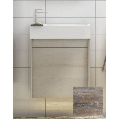 Тумба под раковину Art&Max Family-400-1D-SO-PE, 40 x 22.5 x 59.5 см подвесная, бежевый многоцветный