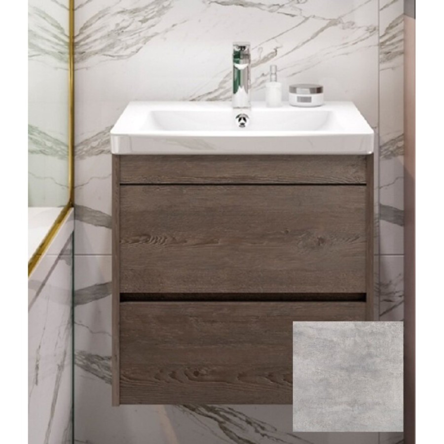 Тумба под раковину Art&Max Family-500-2C-SO-CV, 50 x 35 x 50 см подвесная, серый