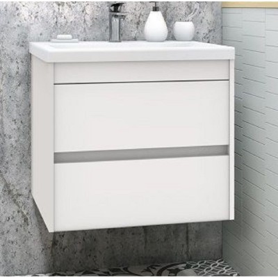 Тумба под раковину Art&Max Family-580-2C-SO-BL, 60 см, подвесная, цвет белый глянец