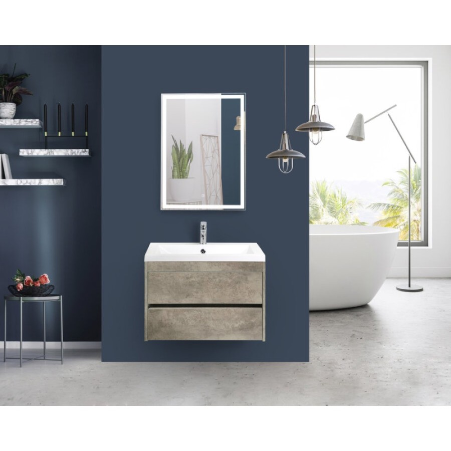 Тумба под раковину Art&Max Family-580-2C-SO-CV, 58 x 48 x 55 см подвесная, серый (Cemento Veneto)
