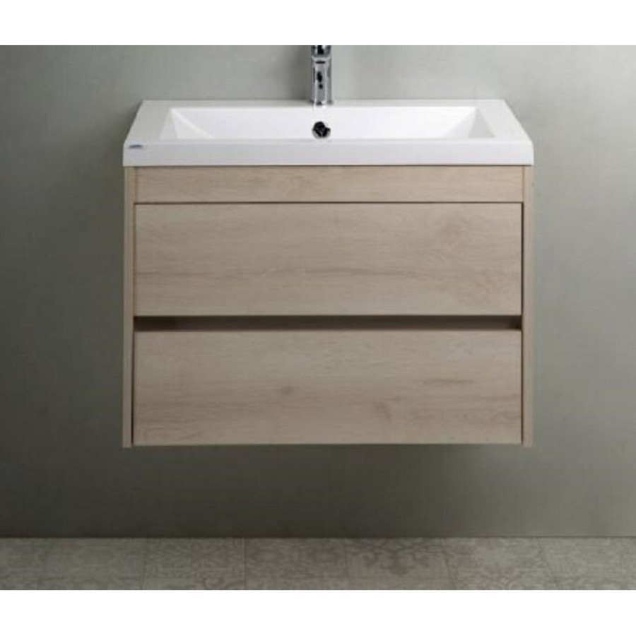 Тумба под раковину Art&Max Family-750-2C-SO-PB, 75 x 48 x 55 см подвесная, бежевый (Pino Bianco)