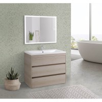 Тумба под раковину Art&Max Family-750-3C-PIA-PB, 75 x 47 x 84.5 см, напольная, со встроенной ступенькой для детей, бежевый (Pino Bianco)
