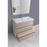 Тумба под раковину Art&Max Family-900-3C-PIA-PB, 90 x 47 x 84.5 см напольная, бежевый (Pino Bianco)