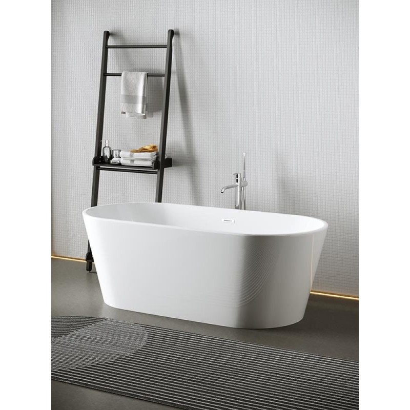 Ванна акриловая Sancos 170 х 80 см, овальная, белый, FB01