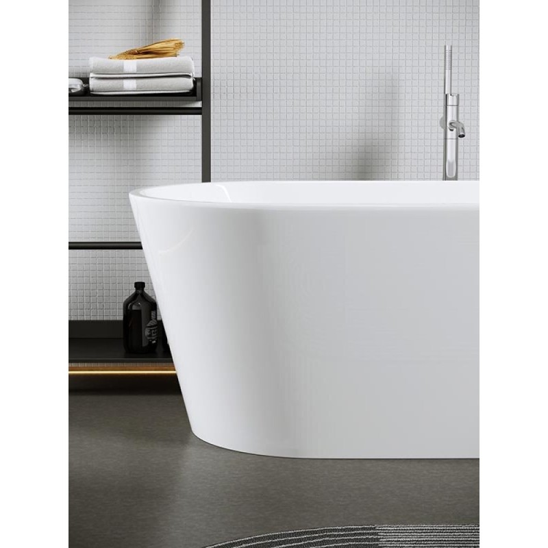 Ванна акриловая Sancos 170 х 80 см, овальная, белый, FB01