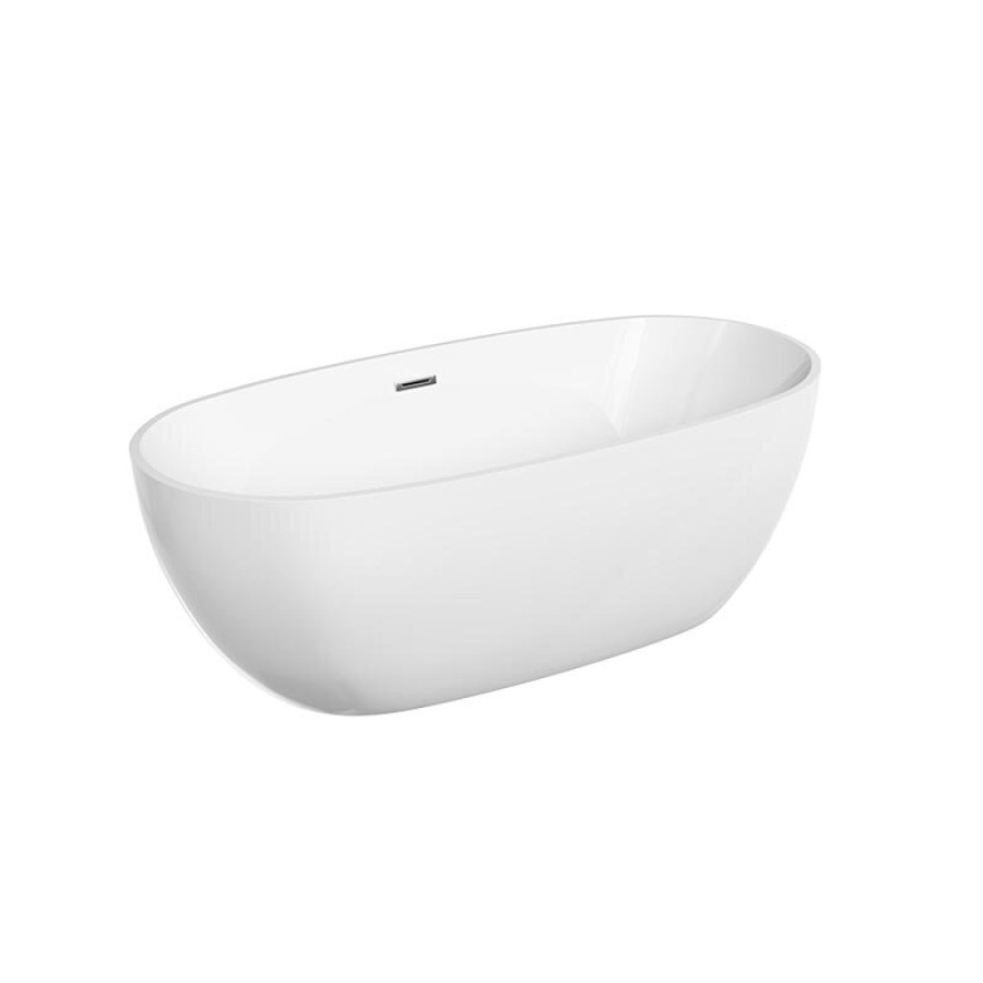 Ванна акриловая Sancos 170 х 80 см, овальная, белый, FB02