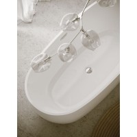 Ванна акриловая Sancos 170 х 80 см, овальная, белый, FB02