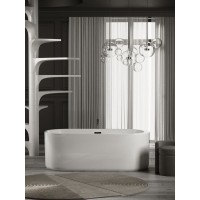 Ванна акриловая Sancos 170 х 80 см, овальная, белый, FB04