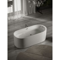 Ванна акриловая Sancos 170 х 80 см, овальная, белый, FB04