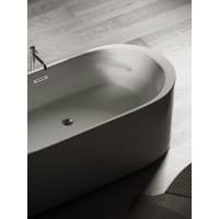 Ванна акриловая Sancos 170 х 80 см, овальная, белый, FB04