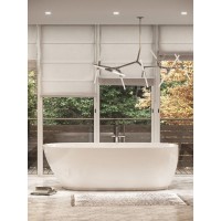 Ванна акриловая Sancos 170 х 84 см, овальная, белый, FB07