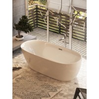 Ванна акриловая Sancos 170 х 84 см, овальная, белый, FB07