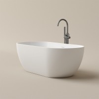 Aкриловая ванна Sancos Leaf FB20MW отдельностоящая, 170 х 80 см, белый матовый