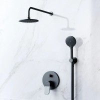 Душевая система Am.Pm X-Joy FB85A1RH22, 3 режима, цвет черный матовый