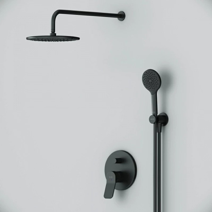 Душевая система Am.Pm X-Joy FB85A1RH22, 3 режима, цвет черный матовый
