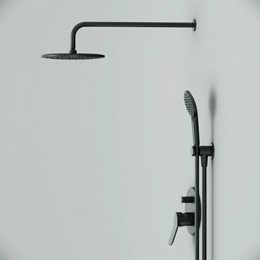 Душевая система Am.Pm X-Joy FB85A1RH22, 3 режима, цвет черный матовый