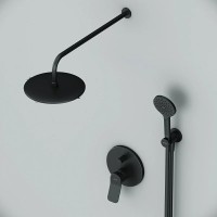Душевая система Am.Pm X-Joy FB85A1RH22, 3 режима, цвет черный матовый