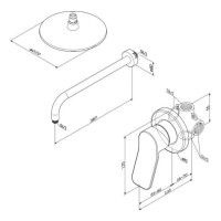 Душевая система Am.Pm X-Joy FB85A2R002, цвет черный матовый