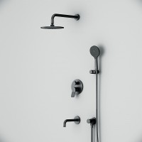 Душевая система Am.Pm X-Joy FB85A3RH32, на 3 потребителя, цвет черный