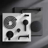 Душевая система Am.Pm X-Joy FB85A3RH32, на 3 потребителя, цвет черный