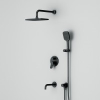 Душевая система Am.Pm X-Joy FB85A3RH42, на 3 потребителя, цвет черный
