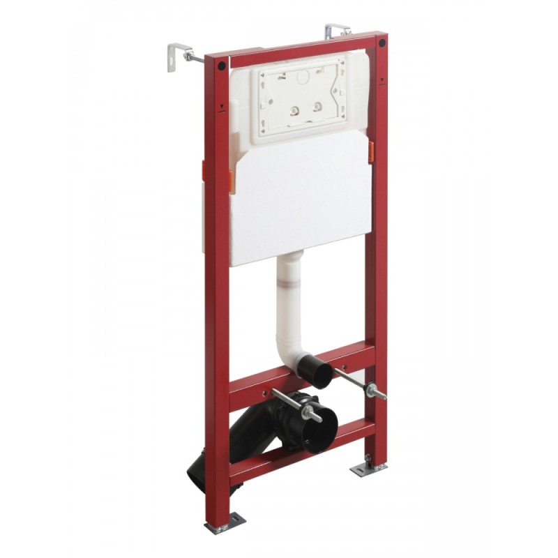 BOND FI13-10+APB100 Унитаз подвесной безободковый Торнадо с инсталляцией, микролифт, кнопка хром