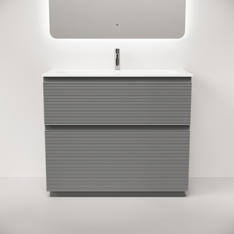 Тумба под раковину Sancos Folk Floor FL100FES, 100 см, напольная, ergraut soft