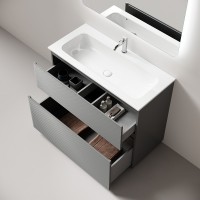 Тумба под раковину Sancos Folk Floor FL100FES, 100 см, напольная, ergraut soft