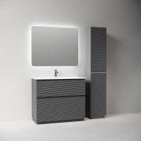 Тумба под раковину Sancos Folk Floor FL100FGS, 100 см, напольная, grey soft