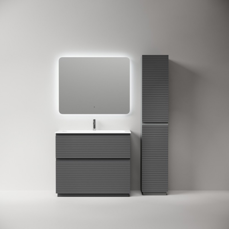 Тумба под раковину Sancos Folk Floor FL100FGS, 100 см, напольная, grey soft