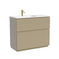 Тумба под раковину Sancos Folk Floor FL100FLCP, 100 см, напольная, чаша левая, капучино