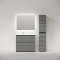 Тумба под раковину Sancos Folk Floor FL100FLES, 100 см, напольная, чаша левая, ergraut soft