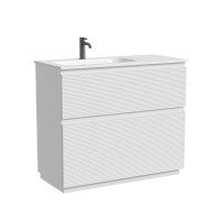 Тумба под раковину Sancos Folk Floor FL100FRW, 100 см, напольная, чаша правая, bianco