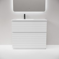 Тумба под раковину Sancos Folk Floor FL100FRW, 100 см, напольная, чаша правая, bianco
