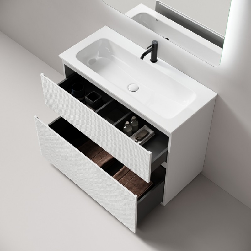 Тумба под раковину Sancos Folk Floor FL100FW, 100 см, напольная, bianco
