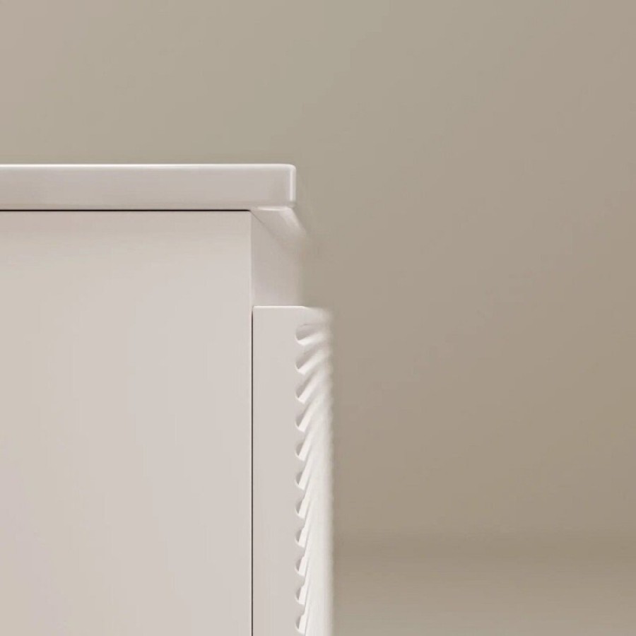 Тумба под раковину Sancos Folk FL100W, 100 см, подвесная, с рельефным фасадом, цвет bianco