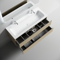Тумба под раковину Sancos Folk FL120CP, 120 см, подвесная, капучино