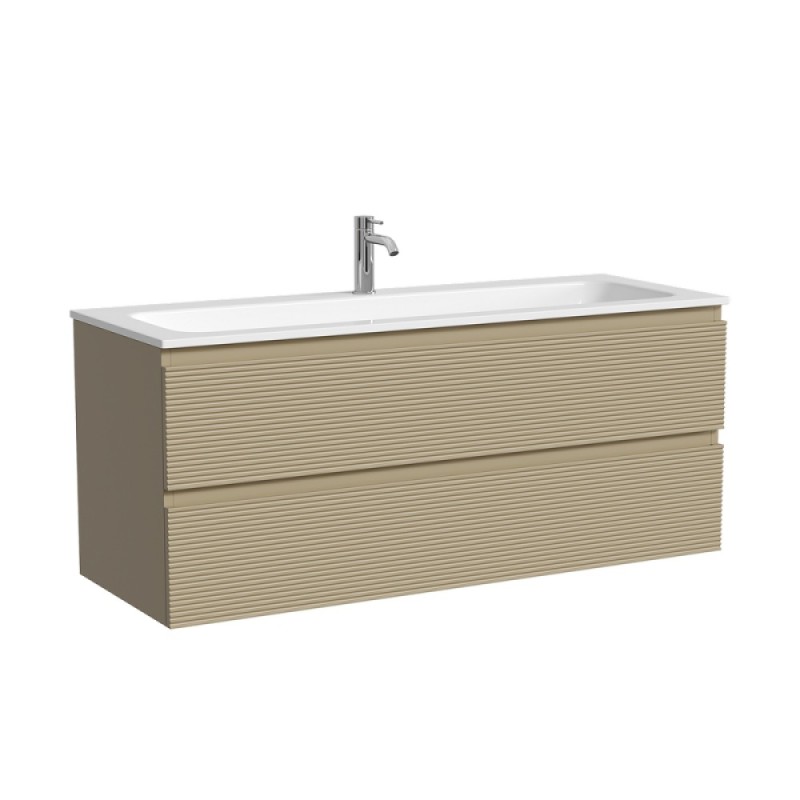 Тумба под раковину Sancos Folk FL120CP, 120 см, подвесная, капучино