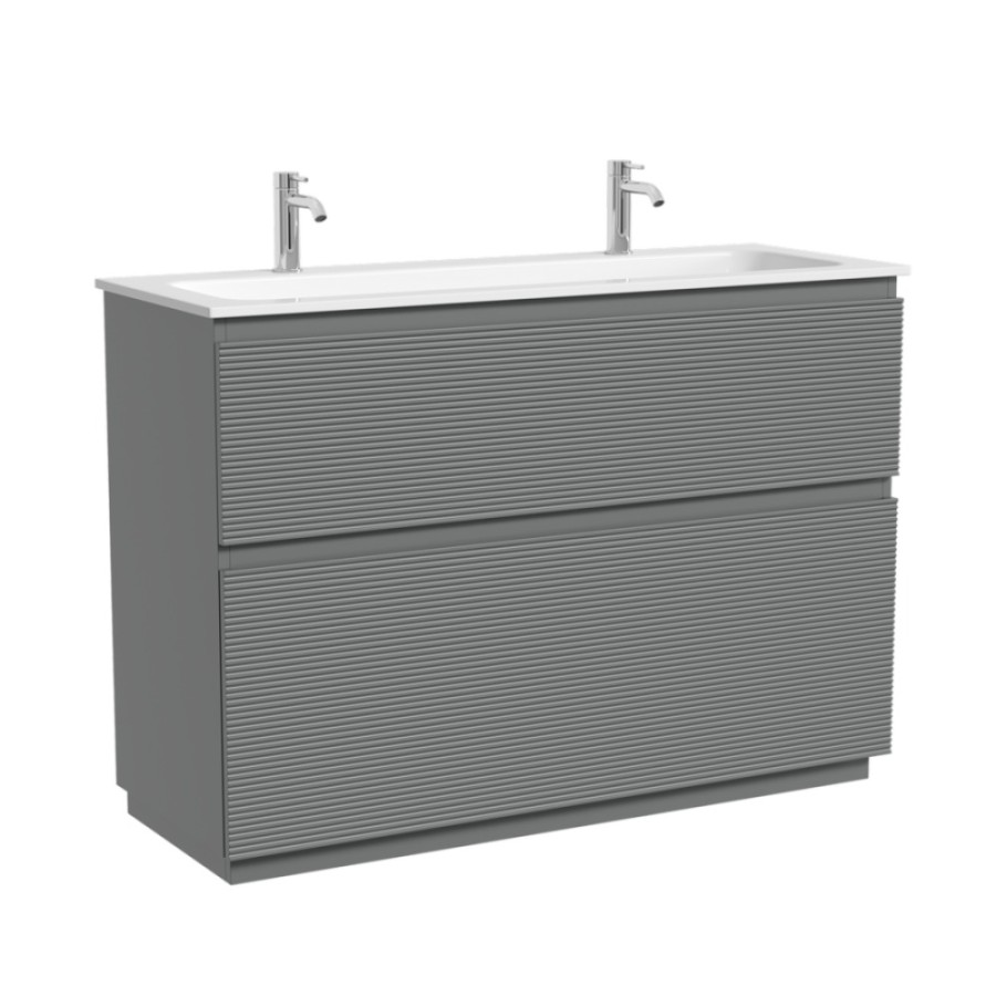 Тумба под раковину Sancos Folk Floor FL120FES, 120 см, напольная, ergraut soft