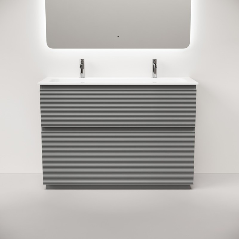 Тумба под раковину Sancos Folk Floor FL120FES, 120 см, напольная, ergraut soft