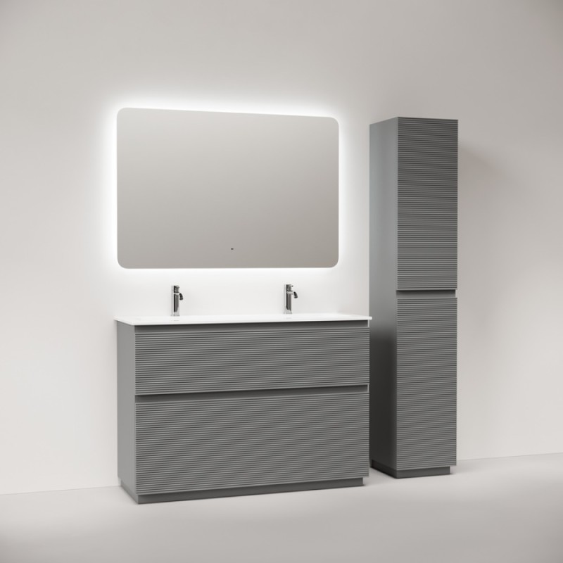 Тумба под раковину Sancos Folk Floor FL120FES, 120 см, напольная, ergraut soft
