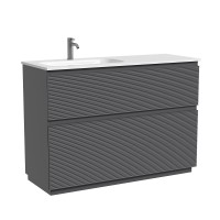 Тумба под раковину Sancos Folk Floor FL120FLGS, 120 см, напольная, чаша левая, grey soft