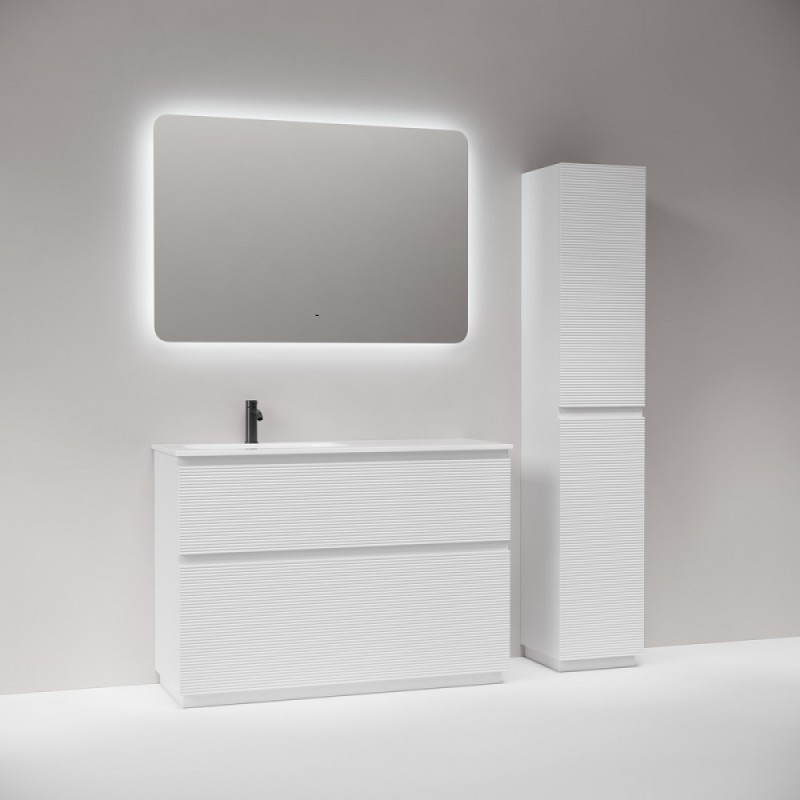 Тумба под раковину Sancos Folk Floor FL120FLW, 120 см, напольная, чаша левая, bianco