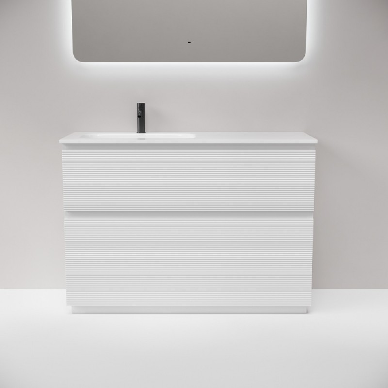 Тумба под раковину Sancos Folk Floor FL120FLW, 120 см, напольная, чаша левая, bianco