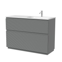 Тумба под раковину Sancos Folk Floor FL120FRES, 120 см, напольная, чаша правая, ergraut soft