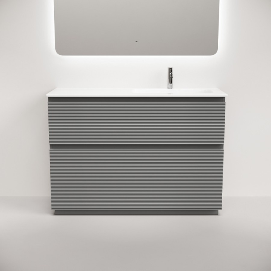 Тумба под раковину Sancos Folk Floor FL120FRES, 120 см, напольная, чаша правая, ergraut soft