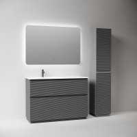 Тумба под раковину Sancos Folk Floor FL120FRGS, 120 см, напольная, чаша правая, grey soft