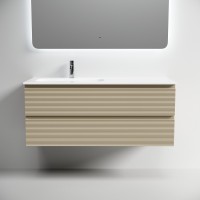 Тумба под раковину Sancos Folk FL120LCP, 120 см, повесная, чаша левая, капучино